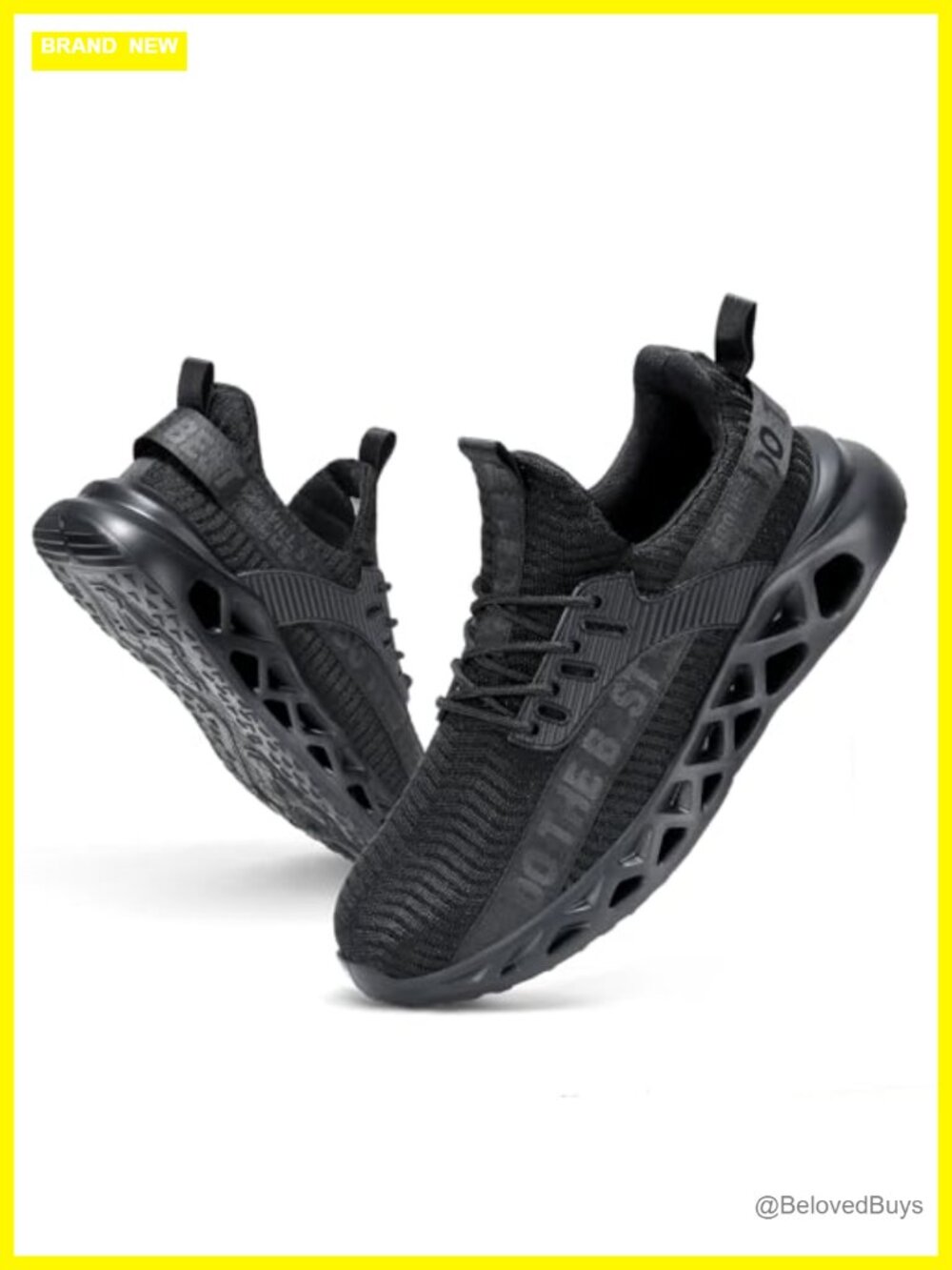 Steel Toe Work Shoes Slip On Safety Comfortable Utility Footwear